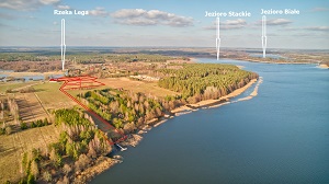 DZIAŁKI NAD PIĘKNYM JEZIOREM STACKIM * STREFA CISZY