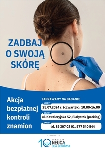 DARMOWA AKCJA PROFILAKTYCZNA: BADANIE ZNAMION