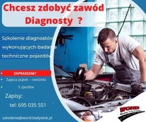 SZKOLENIE PODSTAWOWE I SPECJALISTYCZNE DLA UPRAWNIONYCH DIAGNOSTÓW