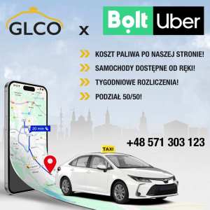 Zatrudnimy na BOLT,FREE NOW,UBER