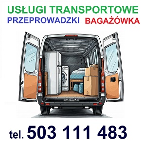 TRANSPORT i PRZEPROWADZKI, USŁUGI TRANSPORTOWE, WYNAJEM BUSA Z KIEROWCĄ tel. 503 111 483