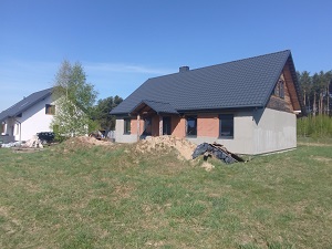 Dom w trakcie budowy 