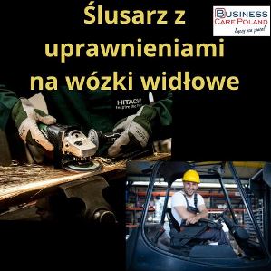Ślusarz z uprawnieniami na wózki widłowe