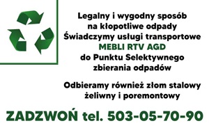 OPRÓŻNIANIE MIESZKAŃ - WYWÓZ GABARYTÓW - WYWÓZ GRUZU - ODBIÓR ZŁOMU