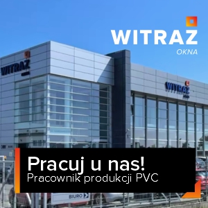 Pracownik linii produkcyjnej PVC Witraż Okna